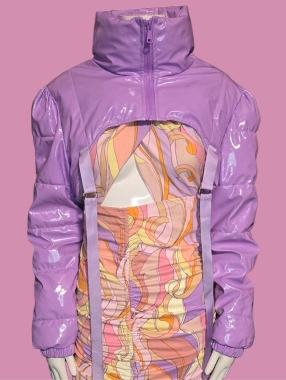 PURPLE PUFFER JACKET